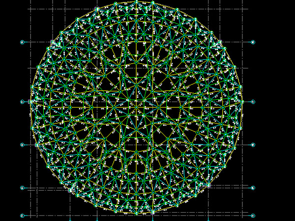 韶关明光正元广场圆形网架